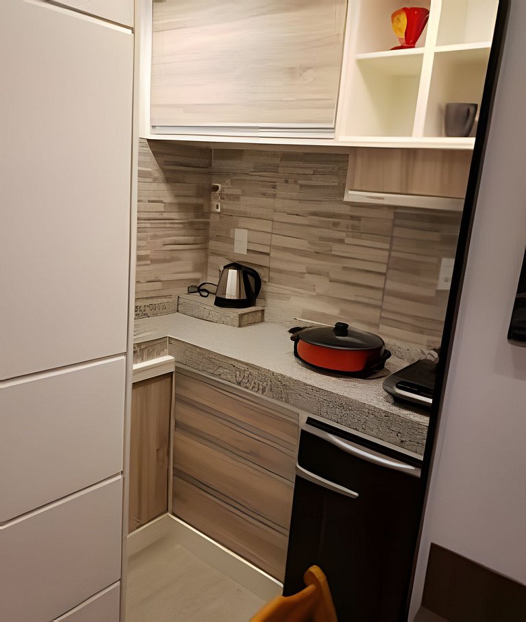 Studio Engenhao Cozinha garagem AC Wi-Fi