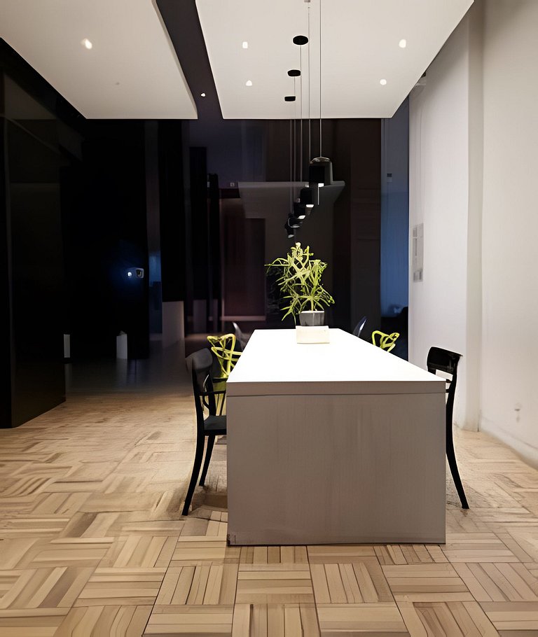 Apartamento varanda 1 - sala e quarto separados.