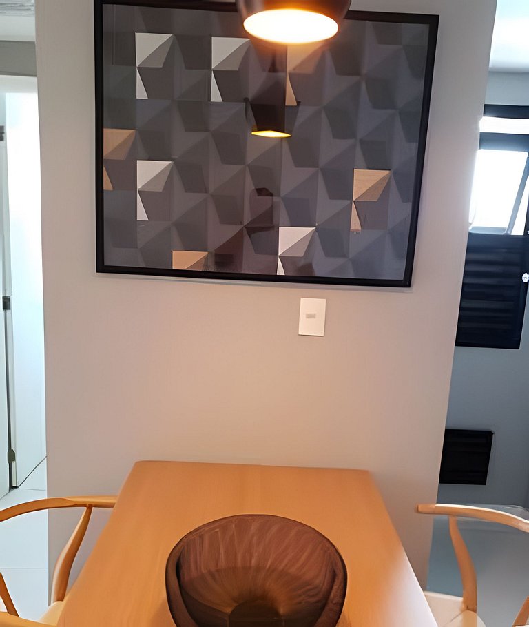 Apartamento varanda 1 - sala e quarto separados.