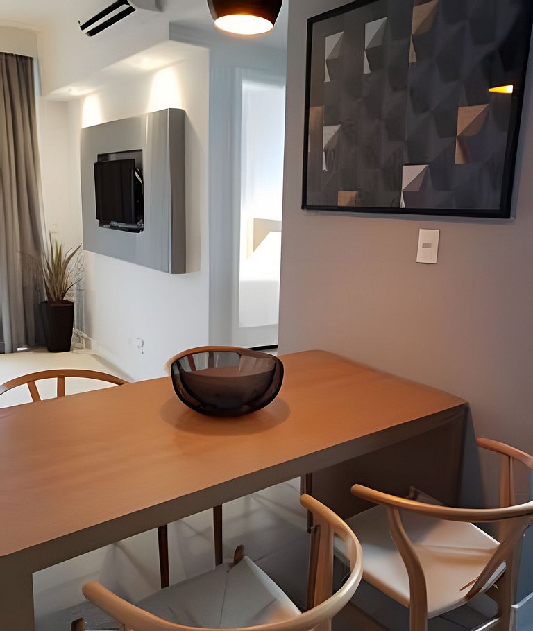Apartamento varanda 1 - sala e quarto separados.