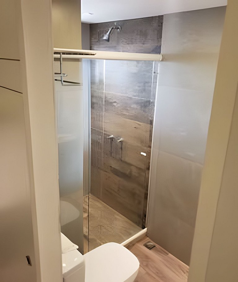 Studio no Engenhao, varandinha, AC, Garagem, Wi-Fi