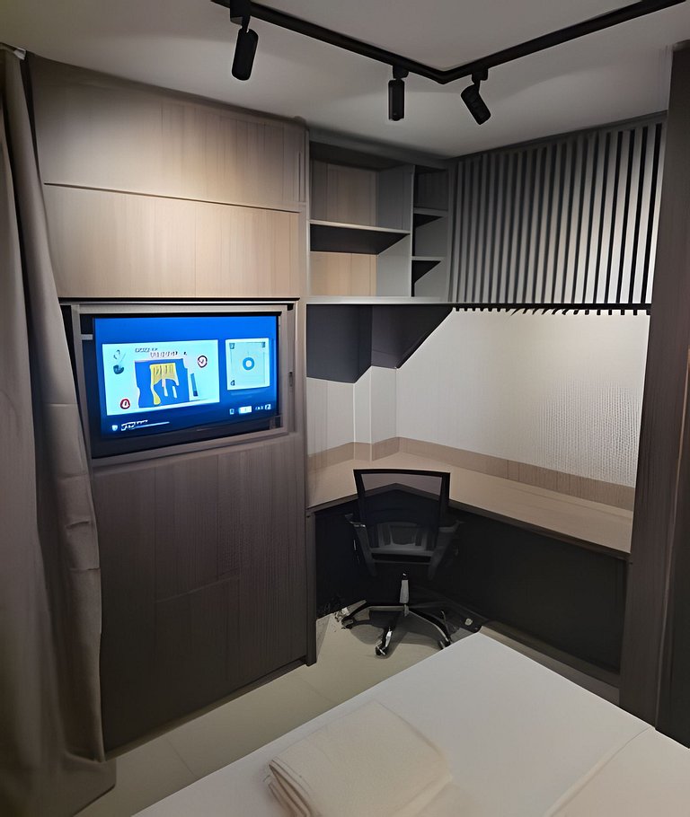 Studio no Engenhao, Garagem, Wi-Fi, elevador