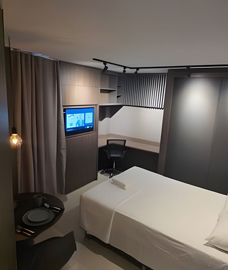 Studio no Engenhao, Garagem, Wi-Fi, elevador