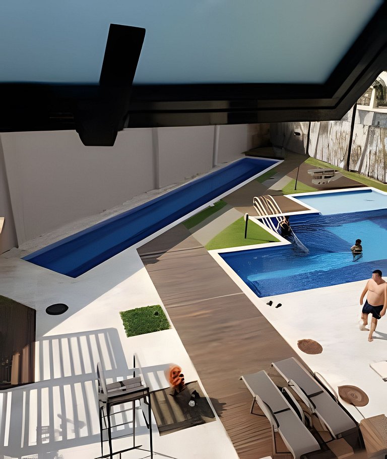 Apartamento varanda 5 - sala e quarto separados