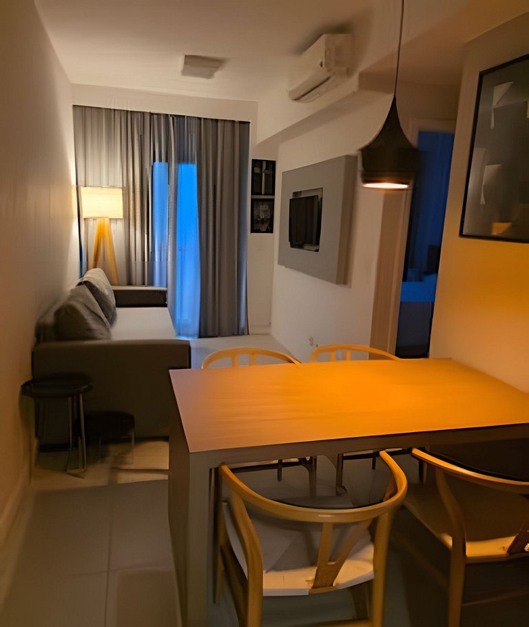 Apartamento varanda 7 - sala e quarto separados