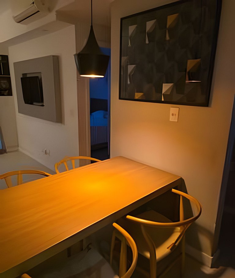 Apartamento varanda 7 - sala e quarto separados