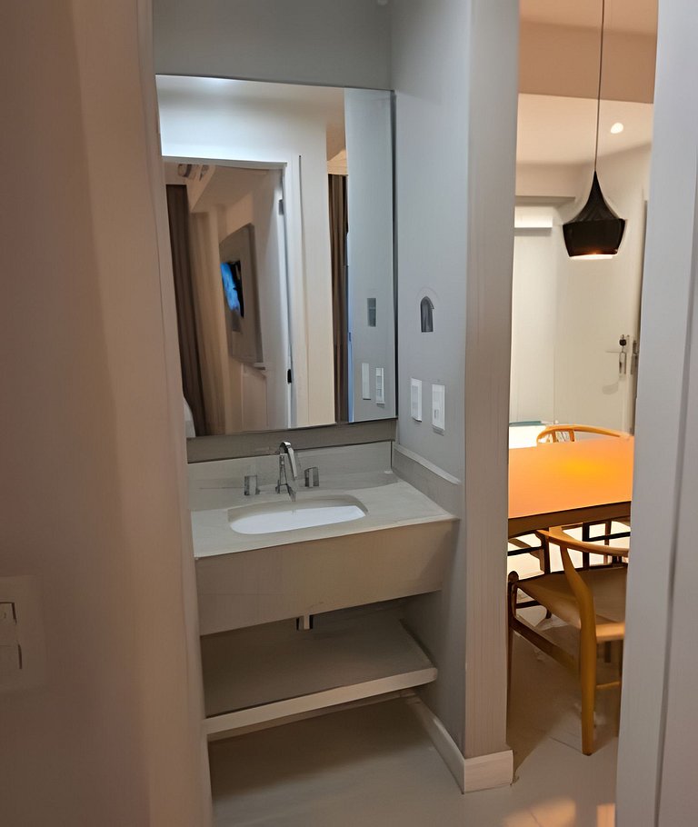 Apartamento varanda 7 - sala e quarto separados