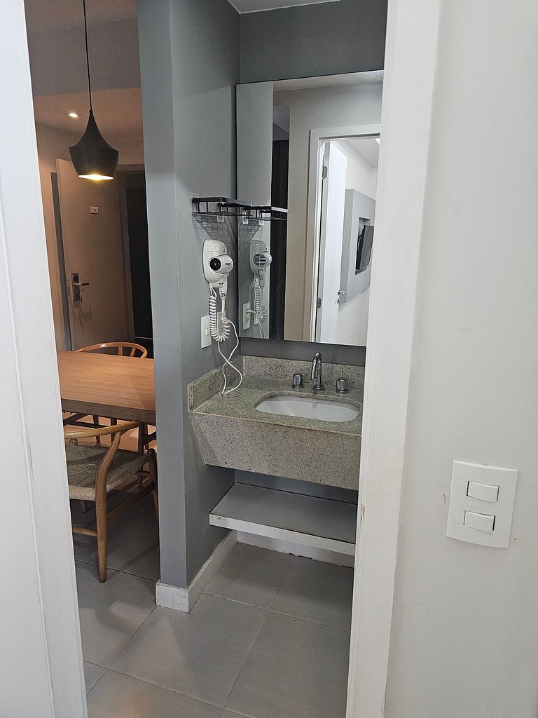 Apartamento varanda 7 - sala e quarto separados