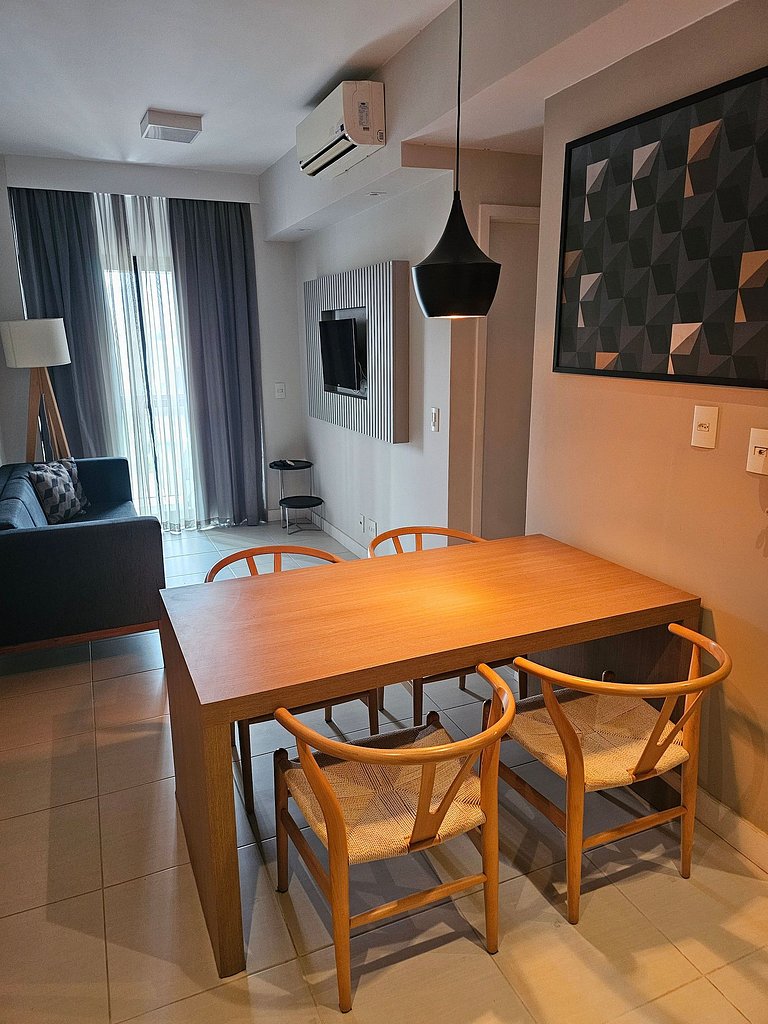 Apartamento varanda 7 - sala e quarto separados